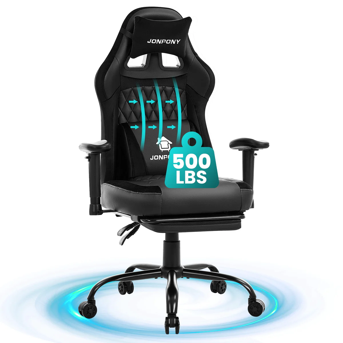 JONPONY Big and Tall 500LBS Ergonomic Gaming Chair
