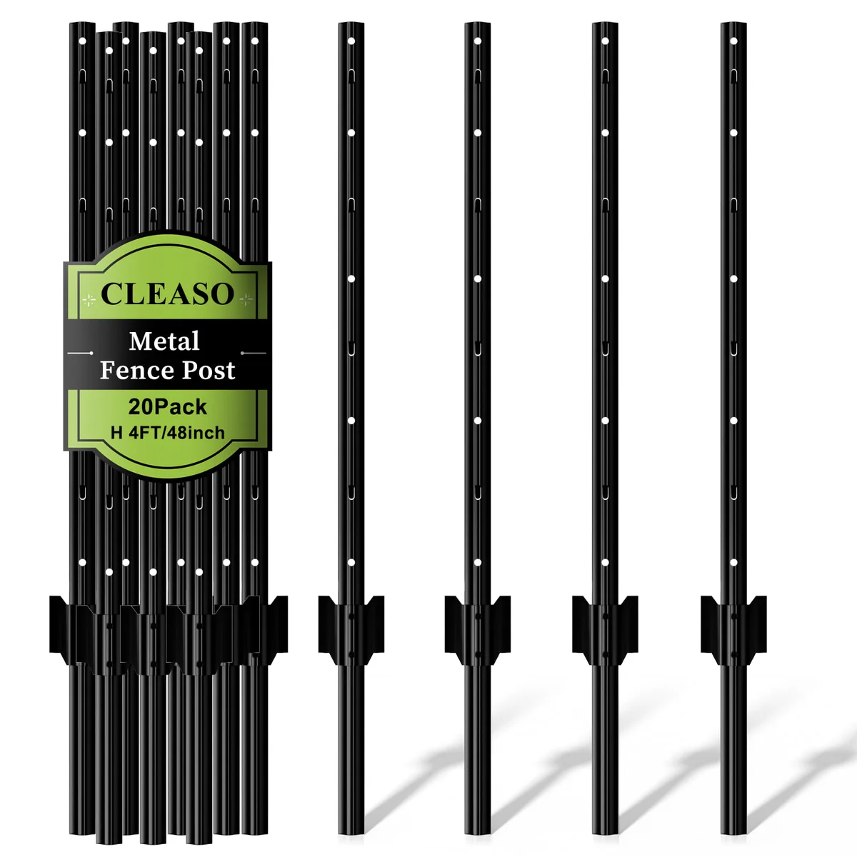 CLEASO Metal Fence Posts