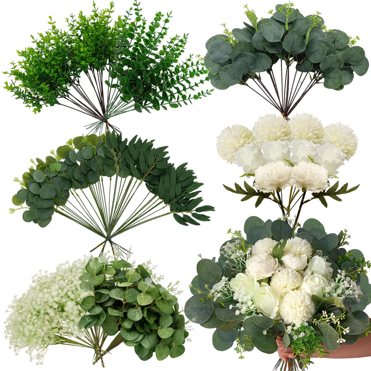 Autokcan Artificial Greenery Stems Bulk