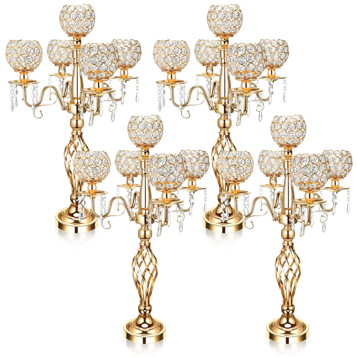Nitial Candle Candelabra 4 Pcs 