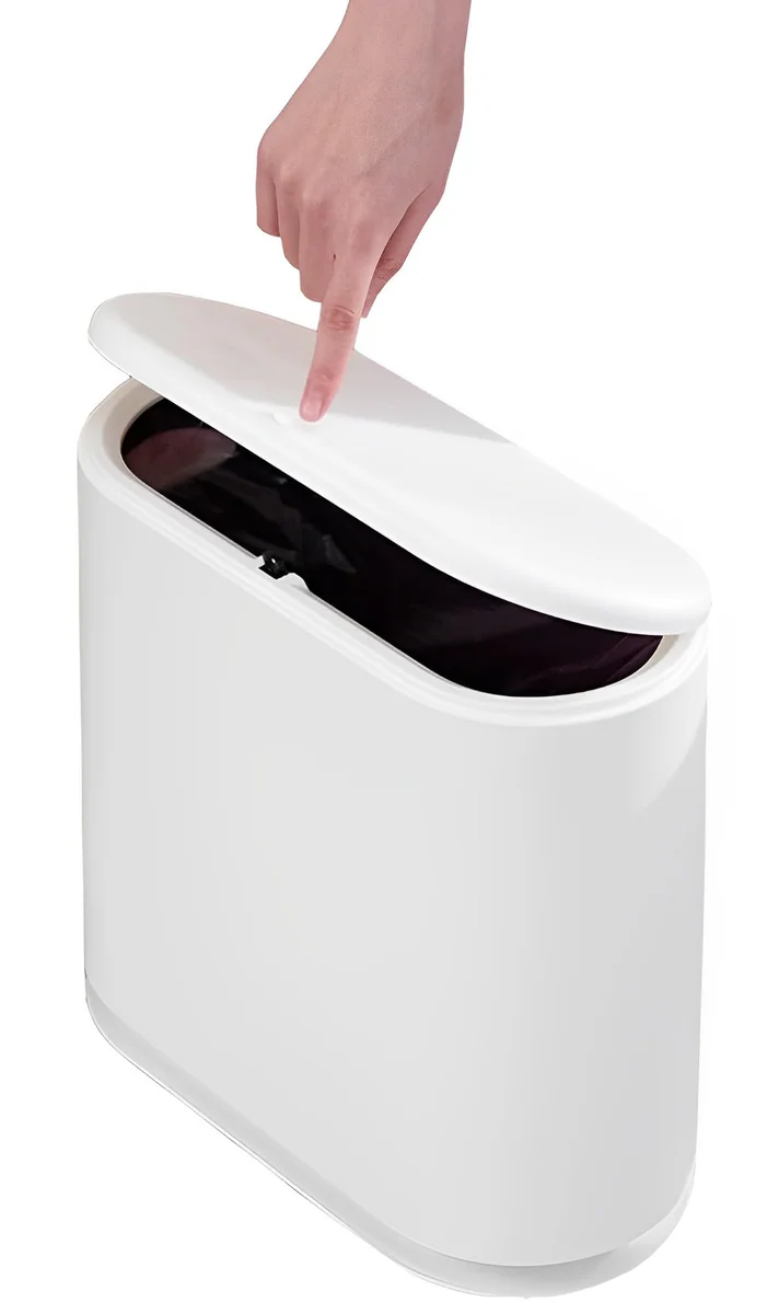 Sooyee 10 Liter Rectangular Plastic Trash Can Wastebasket 