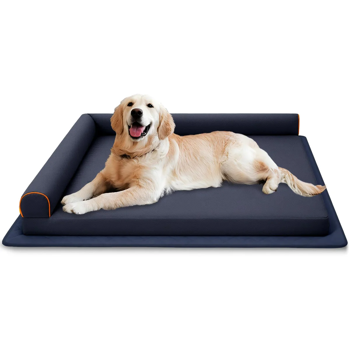 Xihan Orthopedic Dog Bed, Dark Blue