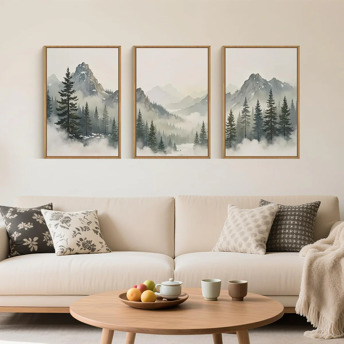 Aryroi Forest Canvas Wall Art  - 3 Pieces