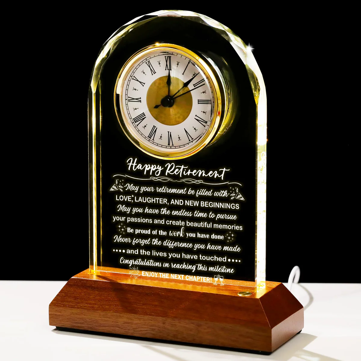 Arikyrist Happy Retirement Clock 