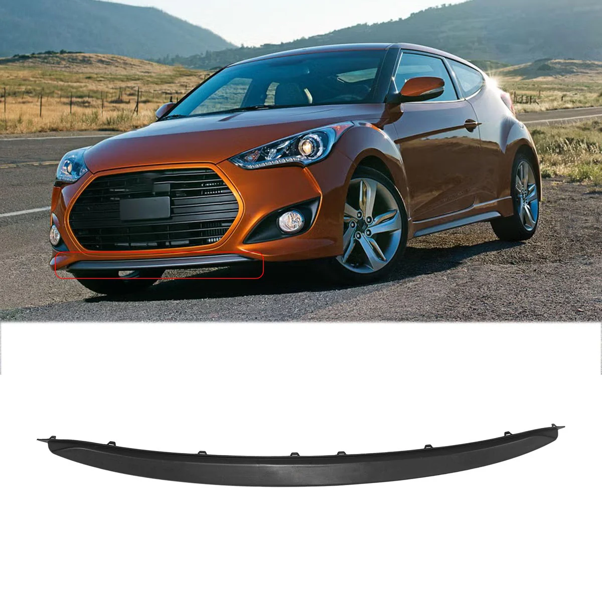 MUNALP Front Lower Bumper Cover for Hyundai Veloster Turbo 2013-2017