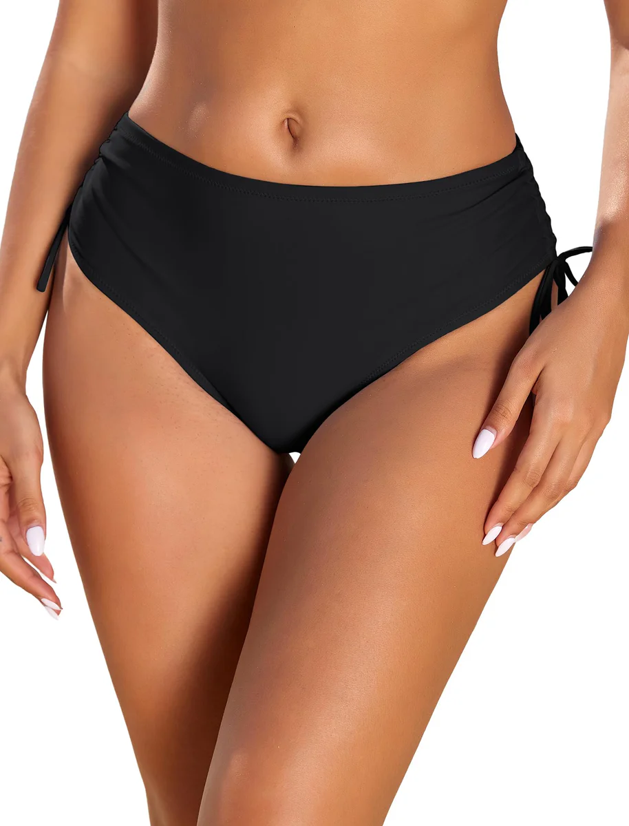 HUSKARY Women's Side Tie Bikini Bottoms