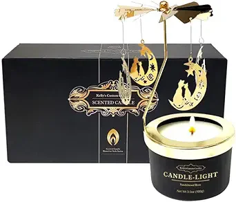Kelly's Custom Candles Rotatable Cat Candle