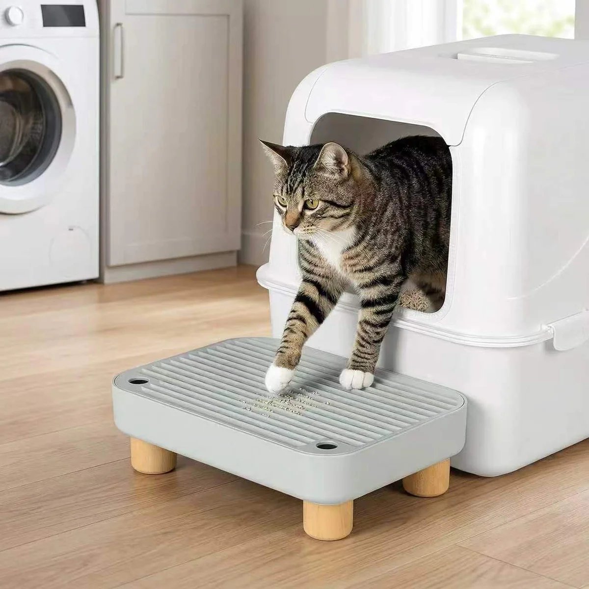 NOBRAND Litter Box Step and Catcher