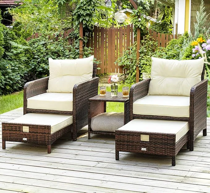 PAMAPIC Wicker Patio Furniture Set