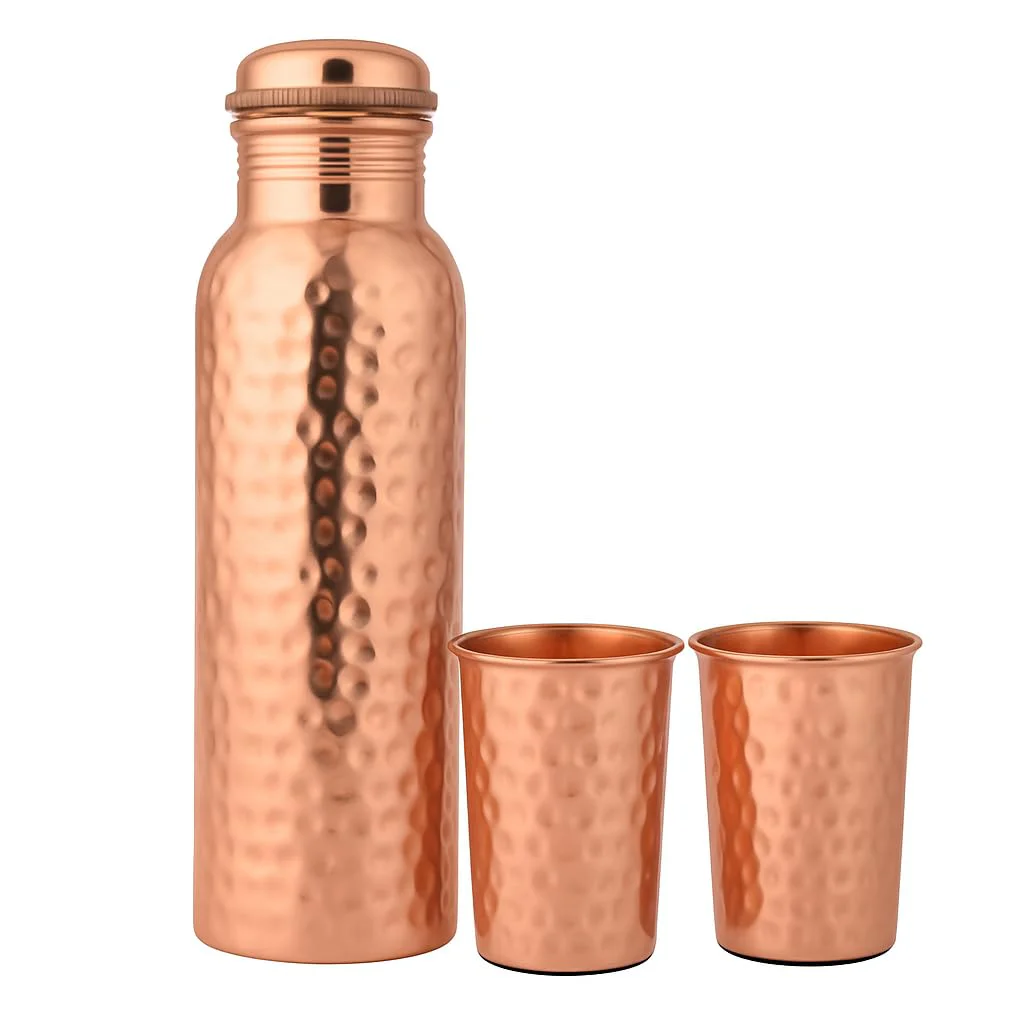 QUEENS OF JEWELS Pure Copper Water Bottle
