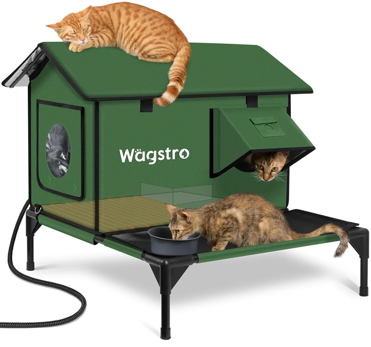 Wagstro Heated Outdoor Cat House