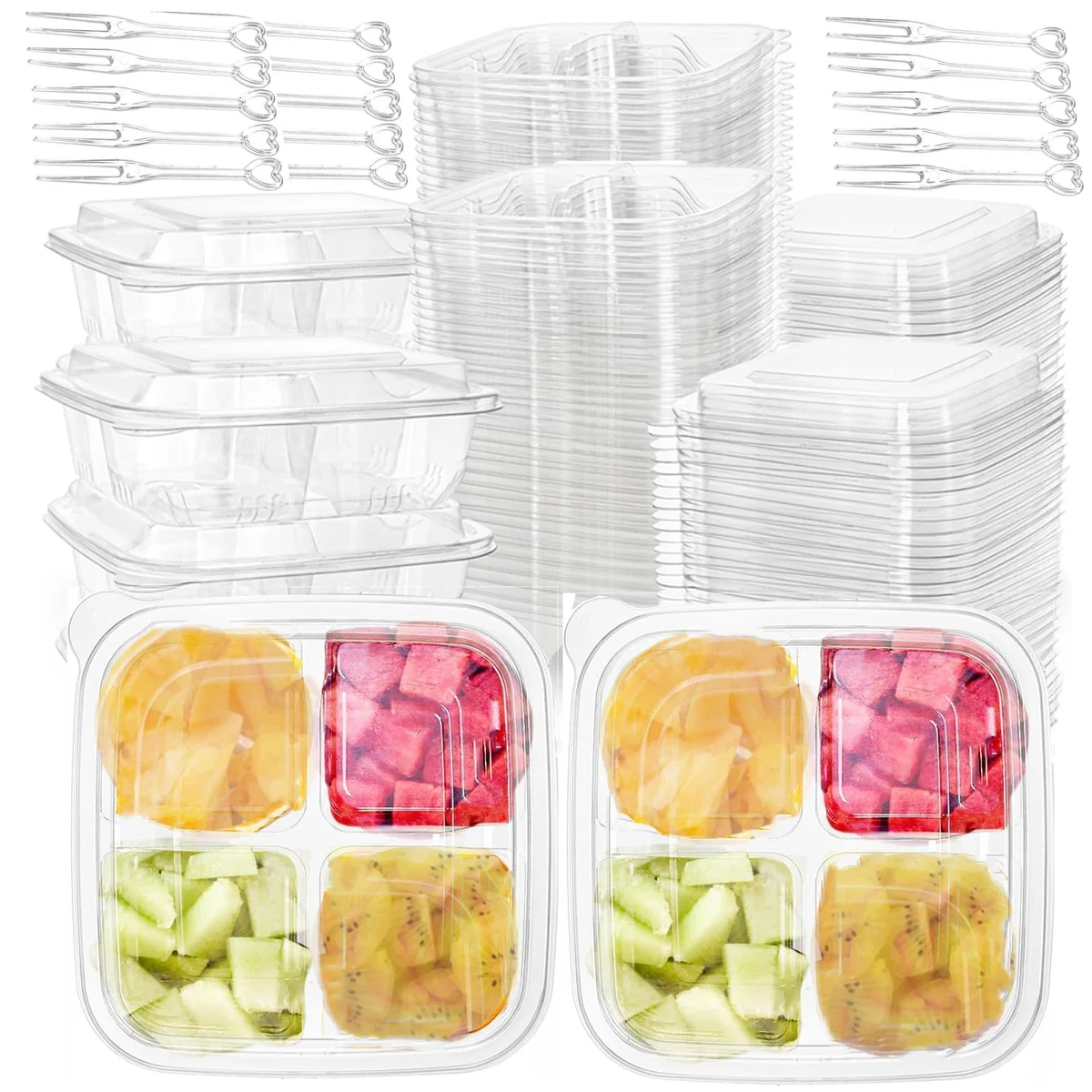 ToppYuanZea 4 Compartment Bento Boxes 