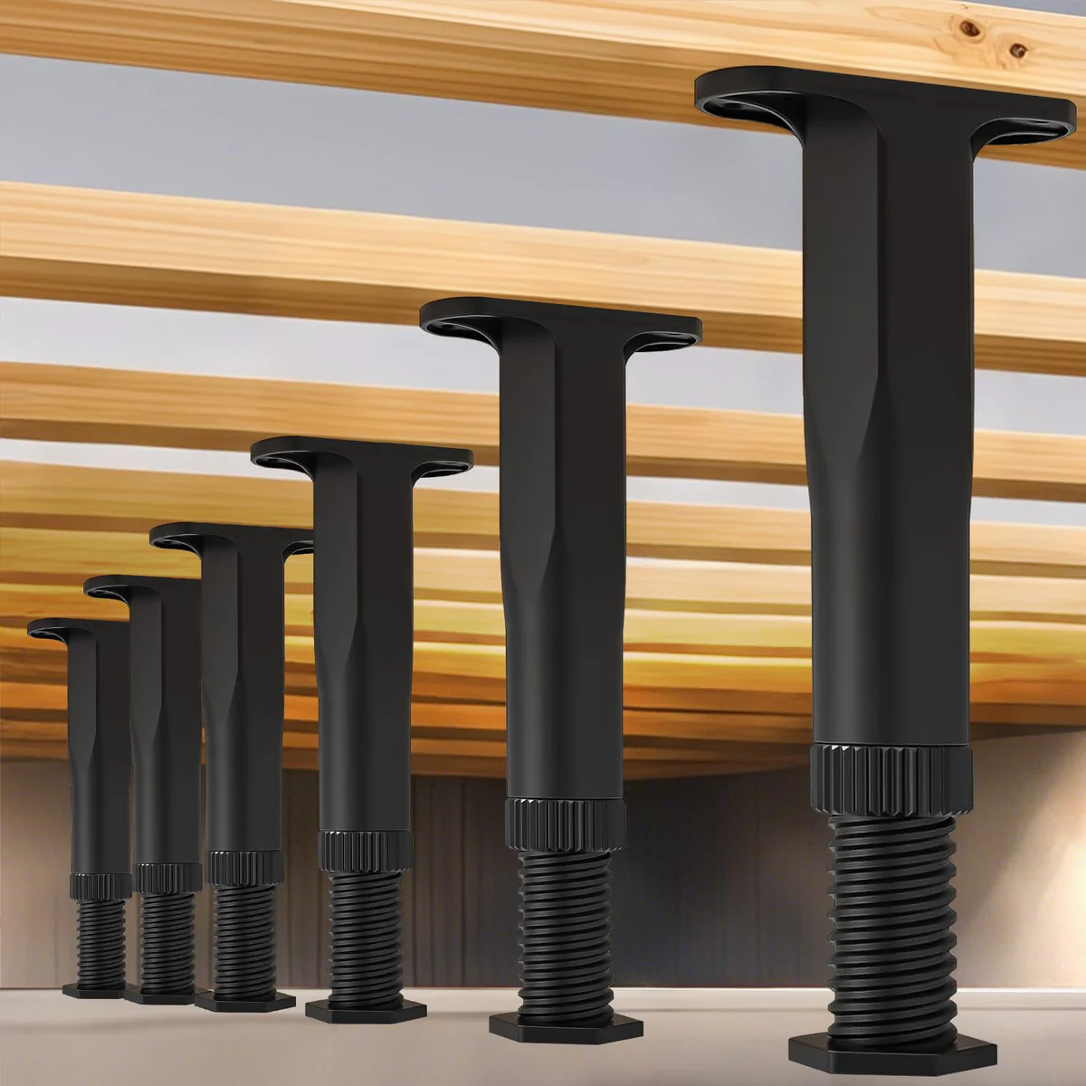 Zefphxs Adjustable Bed Frame Support Legs