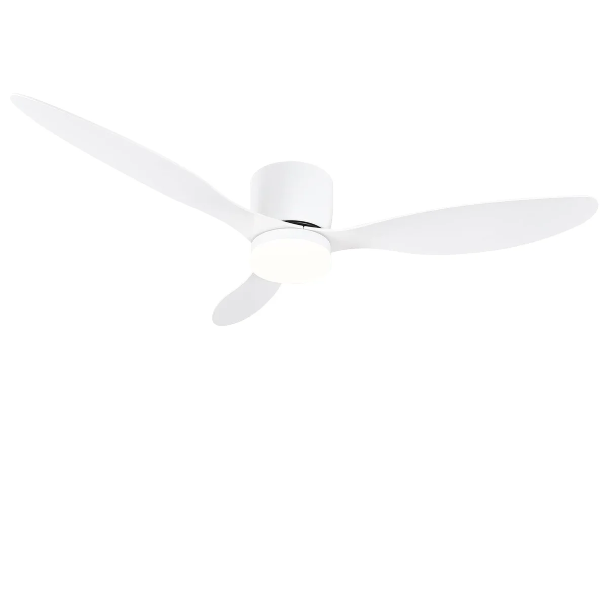 Nogcew 52" White Ceiling Fan with Light