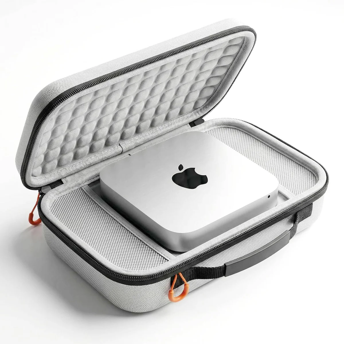 Carry Case Compatible with Apple 2024 Mac mini Desktop Computer M4 chip / M4 Pro chip (White Case)