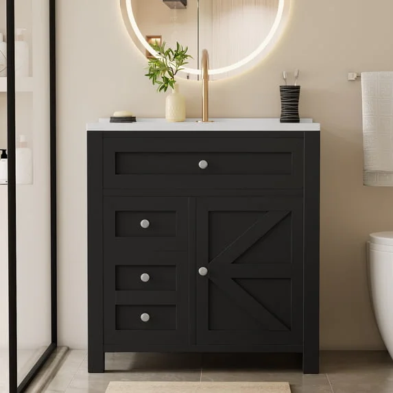 Homall Bathroom Vanity with Undermount Resin Sink