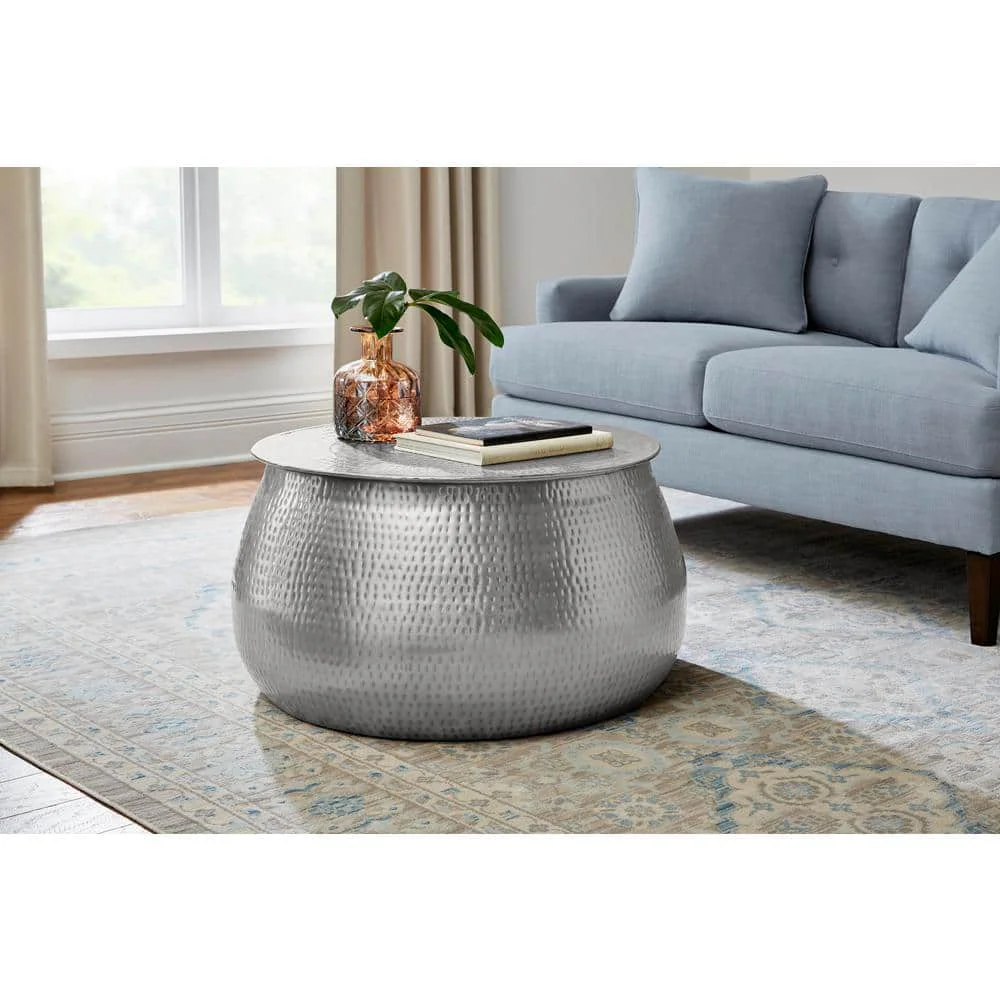 Home Decorators Collection Round Metal Coffee Table