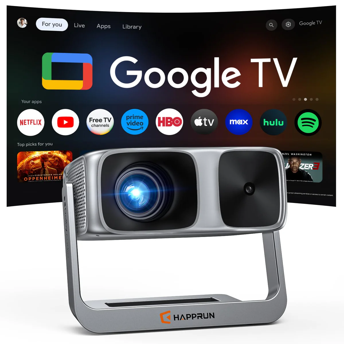 HAPPRUN Google TV Projector