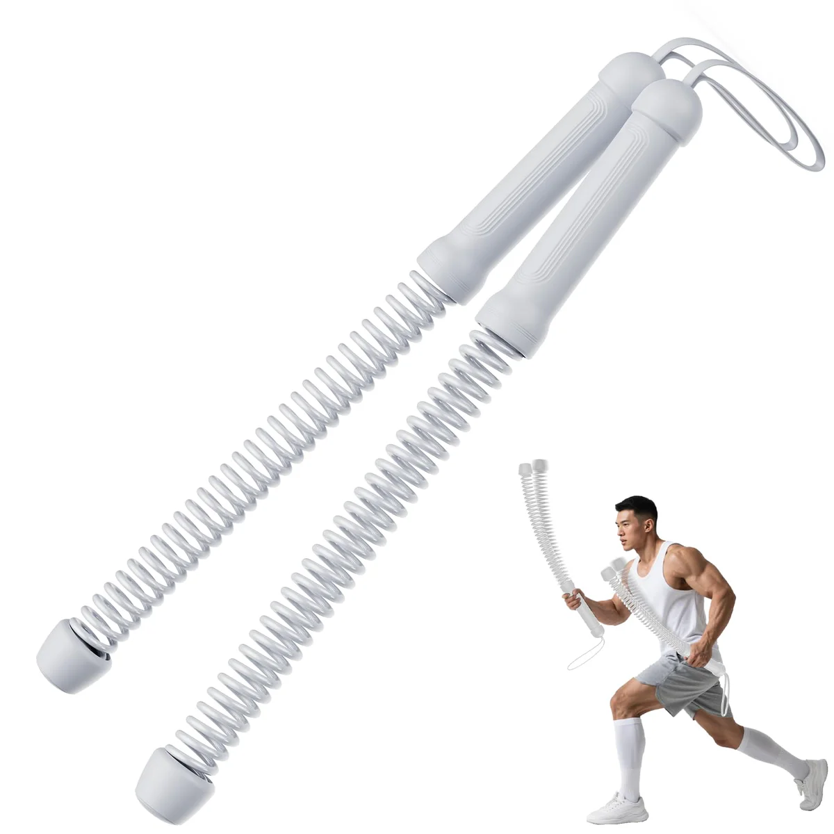 UIFGVJH Weighted Ropeless Battle Ropes, 2 Pack