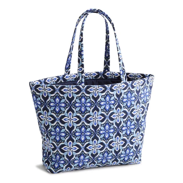Vera Bradley East West Tote Bag, Blue. 