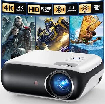 HAPPRUN Native 4K Bluetooth Projector