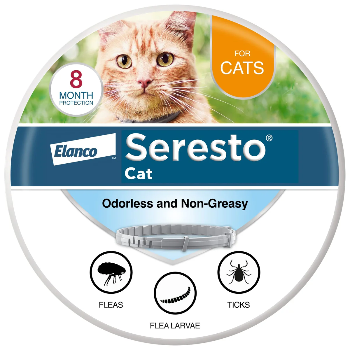 Seresto Cat Flea and Tick Collar 8 Month Protection