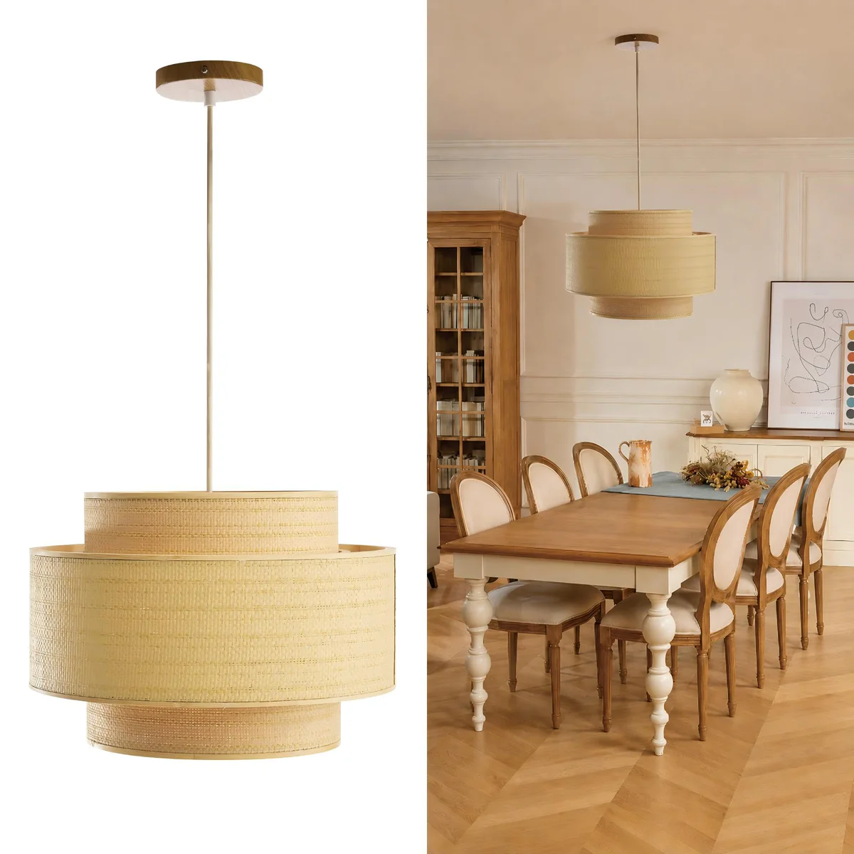 Booniture Tiered Bamboo Pendant Light