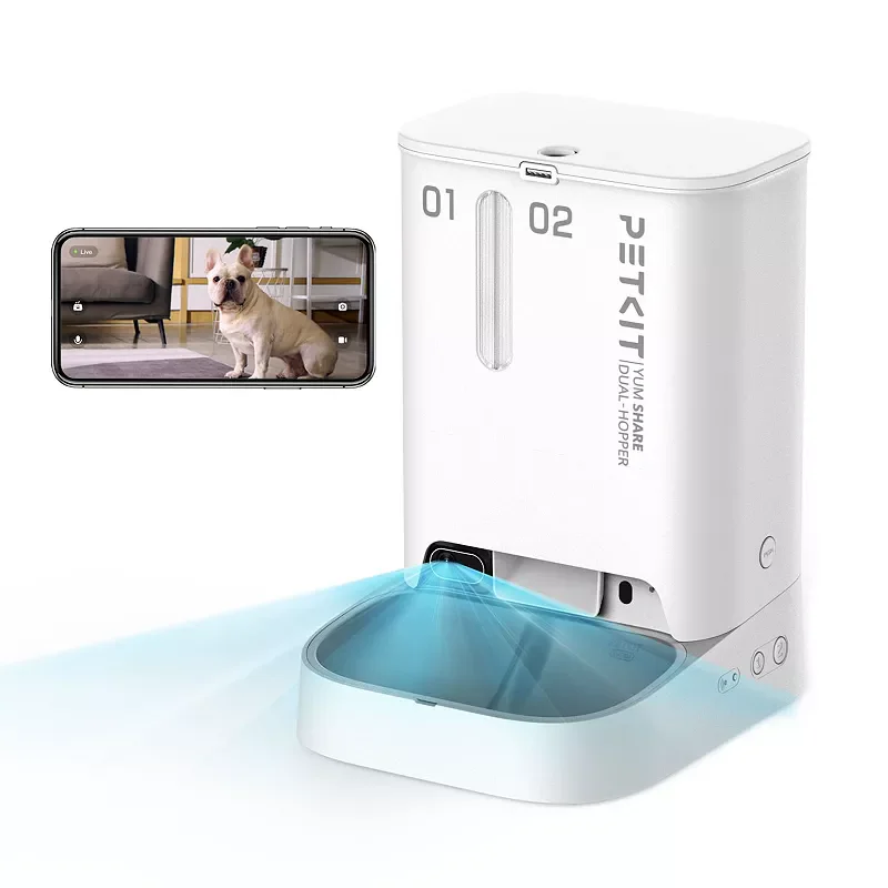 PETKIT YumShare  Dual-Hopper Automatic Pet Feeder with Camera