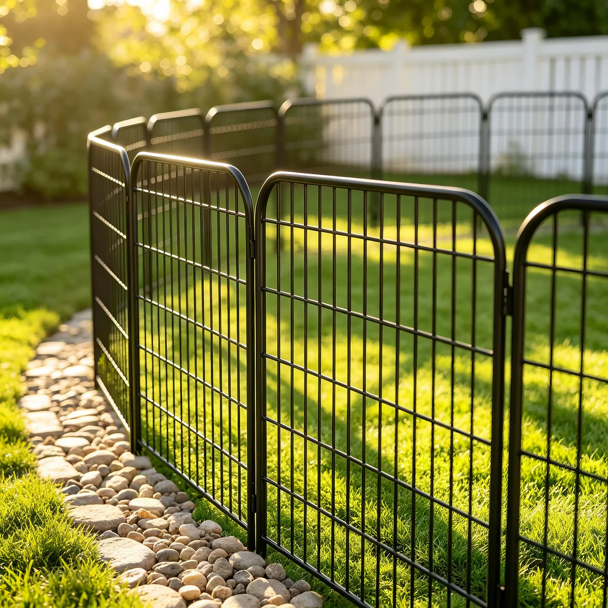 AMAGABELI GARDEN & HOME Outdoor Dog Fence Panels