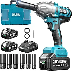 Seesii Cordless Impact Wrench Kit