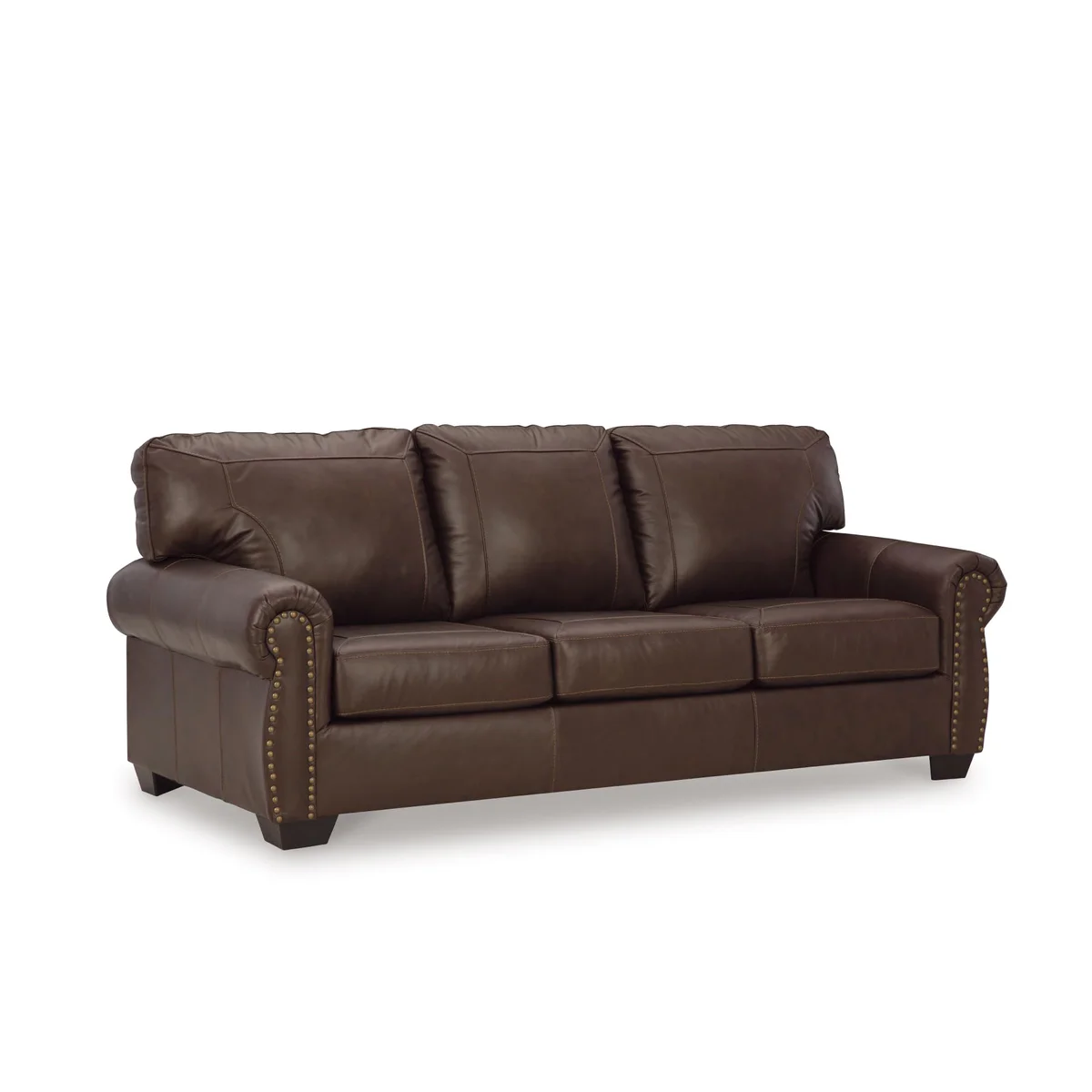 Signature Design by Ashley Brown Leather Sofa
